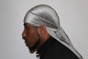 Drippy Rags Durags Bonnets Headbands Headwear More Velvet Wolf Grey Velvet Durag