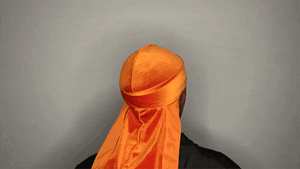 DrippyRags Durags Bonnets Headbands Headwear More Velvet Orange Soda Velvet Durag